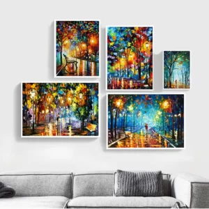 2021 Coloring Hand – Painted Oil Painting Landscape For The Living Room Wall Art Home Decoration Abstract Without Frame