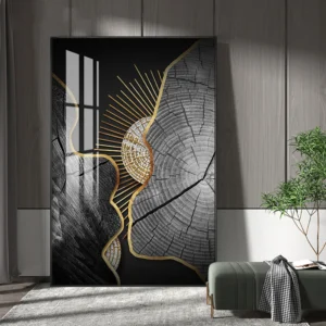 Abstract Annual Ring Decoration Mural Light Luxury Minimalist Style Poster BedRoom Wall Art Canvas Painting Home Decor Aesthetic