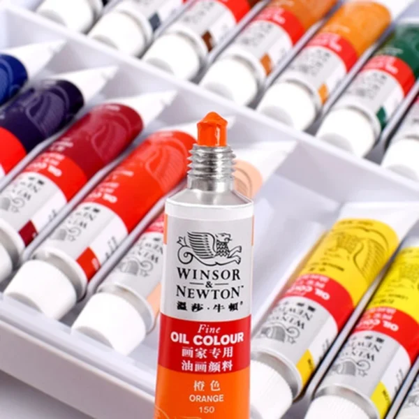 WINSOR&NEWTON Professional Color Oil Paint 12/18/24 Colors 12 ML Tube Fine Painting Pigments With Brush And Palette Art Supplies - Image 4