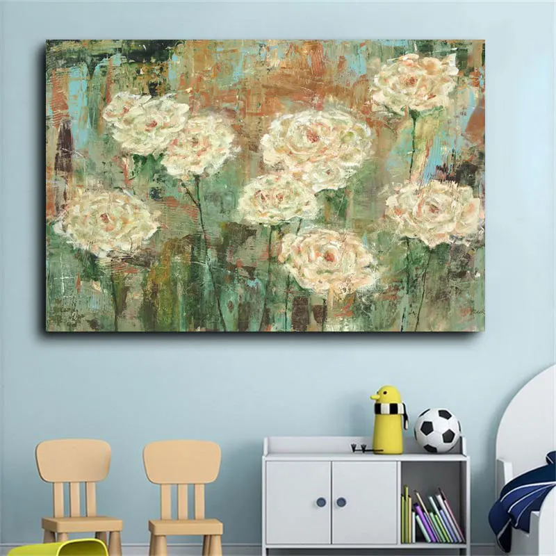 Flower Yoga Canvas Art Posters Abstract Print Painting On Canvas Home  Decoration Wall Painting Nordic Wall Pictures For Living Room Decor Unframed