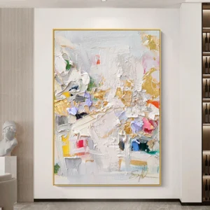 Frameless Abstract Oil Painting Modern Wall Art Colourful Thick Texture Hand Painted Oil Painting On Canvas Decoration Home Room