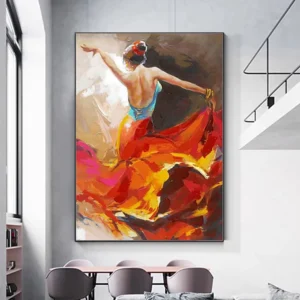 Hand Painted ballet Oil Paintings Handmade Figure Oil Paintings Canvas Wall Art Decoration Modern Picture wall girl Painting