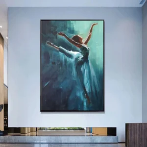 Modern Abstract Ballerina Dancer Art Canvas Painting Wall Art Posters Prints Wall Pictures for Living Room Home Cuadros Decor