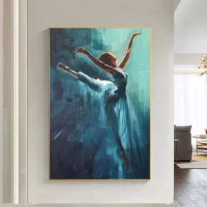 Modern Abstract Ballerina Dancer Art Canvas Painting Wall Art Posters Prints Wall Pictures for Living Room Home Cuadros Decor